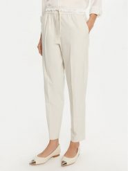 Marella Spodnie materiałowe Cammino 2423136045 Écru Regular Fit. Spodnie materiałowe damskie Marella, bez wzorów, z materiału. Za 409.99 zł.