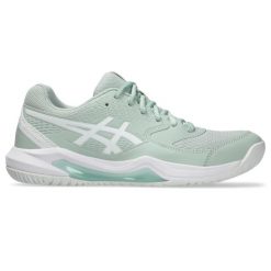 Damskie buty do tenisa Asics Gel-Dedicate 8. Białe obuwie sportowe damskie Asics, bez wzorów, tenisowe. Za 303.50 zł.