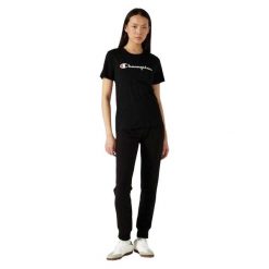 Spodnie Do Joggingu Damskie Prążkowane Ściągacze. Czarne spodnie materiałowe damskie Champion, xl, bez wzorów, z bawełny. Za 286.99 zł.