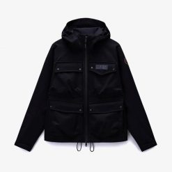 Kurtka z kapturem Napapijri A-Rivalto. Czarne kurtki męskie Napapijri, na zimę, m, bez wzorów, z puchu, z kapturem. W wyprzedaży za 1,433.50 zł.