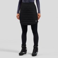 Spódnica techniczna damska ODLO Zeroweight Insulator. Czarne spódnice damskie Odlo, na zimę, s, bez wzorów, z dzianiny, eleganckie, z podwyższonym stanem. Za 599.99 zł.