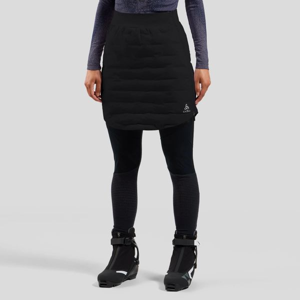 Spódnica techniczna damska ODLO Zeroweight Insulator. Czarne spódnice damskie Odlo, na zimę, s, bez wzorów, z dzianiny, eleganckie, z podwyższonym stanem. Za 599.99 zł.