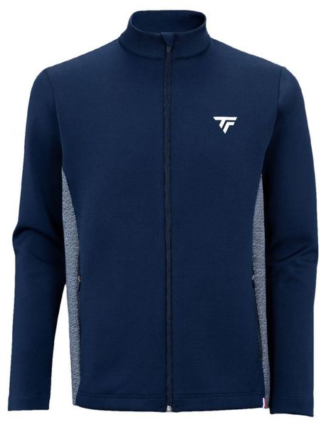 Bluza tenisowa męska Tecnifibre Tour. Niebieskie bluzy męskie TECNIFIBRE, l, bez wzorów, z materiału, bez kaptura. Za 599.00 zł.