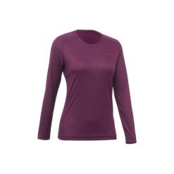 Koszulka turystyczna z długim rękawem MH150 damska. T-shirty damskie marki QUECHUA. Za 29.99 zł.