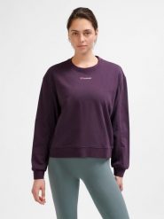 Bluza damska Hummel MT Dhyani. Czerwone bluzy damskie Hummel, na zimę, xs, bez wzorów, z bawełny, bez kaptura. Za 184.60 zł.