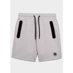 Szorty dresowe Pitbull męskie DOGWOOD. Białe krótkie spodenki sportowe męskie PITBULL, l, bez wzorów, z dresówki, na fitness i siłownię. Za 149.99 zł.
