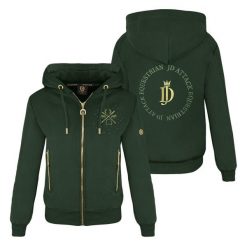 Bluza rozpinana JD ATTACK Holly. Zielone bluzy sportowe damskie JD ATTACK, bez wzorów, bez kaptura, do jazdy konnej. Za 239.00 zł.