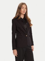 Morgan Marynarka 222-VLIME.F Czarny Regular Fit. Czarne żakiety damskie Morgan, bez wzorów, z syntetyku. Za 319.99 zł.