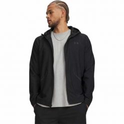 Bluza Mężczyzna UNDER ARMOUR UA Unstoppable Woven. Czarne bluzy męskie Under Armour, m, bez wzorów, z elastanu, z kapturem. Za 519.10 zł.