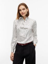 Tommy Hilfiger bluzka z kokardą Kobiety wiskoza biały, 40. Białe bluzki damskie Tommy Hilfiger, bez wzorów, z wiskozy, biznesowe, bez kołnierzyka, bez ramiączek. Za 649.95 zł.