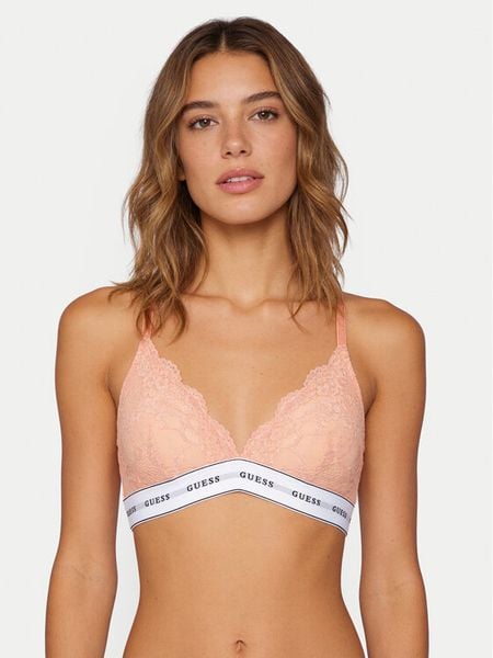Guess Biustonosz braletka O97C02 KBBT0 Pomarańczowy. Brązowe biustonosze Guess, z aplikacjami, z syntetyku. Za 95.99 zł.