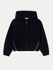 Mayoral Bluza 7487 Czarny Regular Fit. Czarne bluzy dla dziewczynek Mayoral, bez wzorów, z bawełny, bez ramiączek, bez kaptura. Za 109.99 zł.