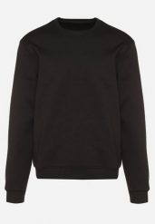 Czarna Bluza ze Ściągaczami Lirriva. Czarne bluzy męskie Born2be, l, bez wzorów, z jeansu, bez kaptura. Za 49.99 zł.