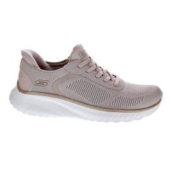Buty sportowe damskie Skechers Bobs Squad Chaos SLIP-INS. Brązowe obuwie sportowe damskie Skechers, bez wzorów. Za 339.00 zł.