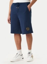 Versace Jeans Couture Szorty sportowe 80GADT03 CF01T Granatowy Regular Fit. Niebieskie krótkie spodenki sportowe męskie Versace Jeans Couture, m, bez wzorów, z bawełny. Za 629.99 zł.