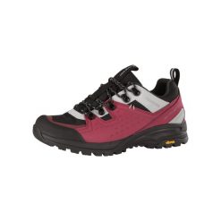 Buty trekkingowe niskie damskie Alpine Pro Omere Vibram. Czerwone obuwie sportowe damskie Alpine Pro, bez wzorów, trekkingowe. W wyprzedaży za 399.00 zł.