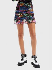 Desigual Spódnica mini MONSIEUR CHRISTIAN LACROIX Party 22WWFK04 Kolorowy Slim Fit. Spódnice damskie Desigual, l, bez wzorów, z syntetyku, mini. Za 159.99 zł.
