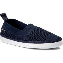 Półbuty LACOSTE - Lydro 117 1 Caw 7-33CAW1054003 Nvy. Niebieskie półbuty damskie Lacoste, z materiału. W wyprzedaży za 279.00 zł.