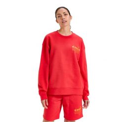 Bluza DIADORA SWEATSHIRT CREW MANIFESTO. Czerwone bluzy męskie Diadora, m, bez wzorów, bez kaptura. Za 129.99 zł.