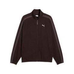 Męska rozpinana bluza dresowa PUMA Class o luźnym kroju PUMA. Brązowe bluzy sportowe męskie Puma, m, bez wzorów, z bawełny, bez kaptura, na golfa. Za 279.00 zł.