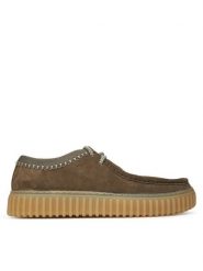 Clarks Półbuty Torhill Low 26180905 Zielony. Zielone półbuty na co dzień męskie Clarks, ze skóry, bez zapięcia. Za 429.99 zł.