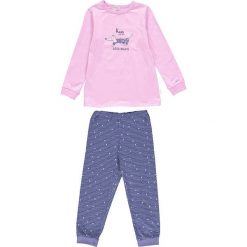 Piżama w kolorze fioletowo-jasnoróżowym. Bielizna dla dziewczynek marki Schiesser Kids. W wyprzedaży za 49.95 zł.