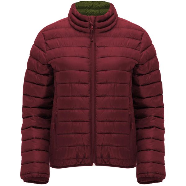Womens/Ladies Finland Slim Padded Jacket. Czerwone kurtki sportowe damskie ROLY, bez wzorów, z puchu, bez kaptura, trekkingowe. Za 145.99 zł.