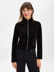 HUGO BLUE kurtka dresowa - Dessie Kobiety Bawełna czarny, XS. Czarne kurtki damskie HUGO BLUE, xs, bez wzorów, z bawełny, bez kaptura. Za 229.95 zł.