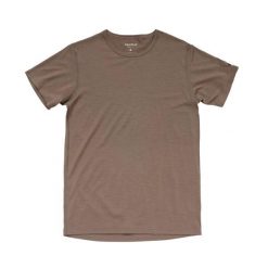 Koszulka termoaktywna Devold Breeze Merino 150 T-Shirt. Brązowe t-shirty męskie Devold, m, bez wzorów, z materiału, bez kołnierzyka. Za 351.99 zł.