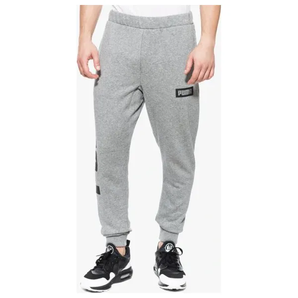 Puma Spodnie Rebel Sweat Tr , szary, rozmiar XL. Szare spodnie sportowe męskie Puma, m, bez wzorów, z bawełny, na fitness i siłownię. W wyprzedaży za 129.99 zł.