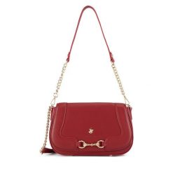 Torebka Beverly Hills Polo Club. Czerwone listonoszki damskie Beverly Hills Polo Club, bez wzorów, bez dodatków. Za 199.99 zł.