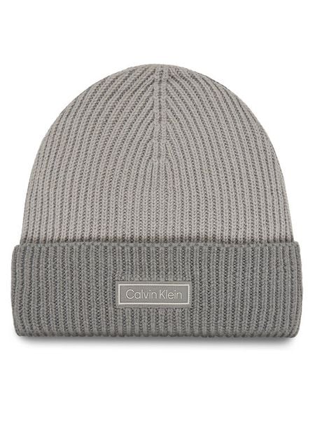 Calvin Klein Czapka LV04D8029G Szary. Szare rękawiczki męskie Calvin Klein, na zimę, bez wzorów, z wełny. Za 139.99 zł.