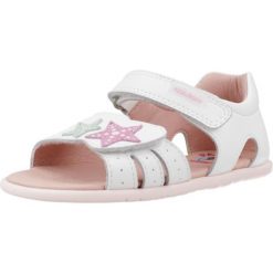 Sandały PABLOSKY 037507P Biały. Białe sandały damskie Pablosky, bez wzorów, ze skóry, bez obcasa, bez zapięcia. Za 208.99 zł.