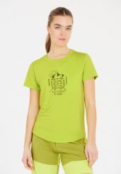 Koszulka damska Whistler Tergo. Zielone t-shirty damskie Whistler, bez wzorów, z elastanu, eleganckie, bez kołnierzyka. Za 66.99 zł.