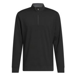 Klasyczna kurtka treningowa 1/4 zip adidas Ultimate365. Czarne buty sportowe męskie Adidas, bez wzorów, klasyczne, bez kaptura. Za 378.50 zł.
