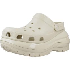 Tenisówki Crocs Model Classic Mega Crush Clog Kolor Biały. Brązowe skarpety damskie Crocs, bez wzorów, z gumy. Za 449.00 zł.
