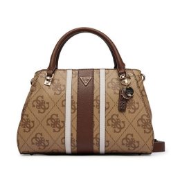 Torebka Guess. Brązowe torebki do ręki damskie Guess, z aplikacjami, bez dodatków. Za 749.99 zł.