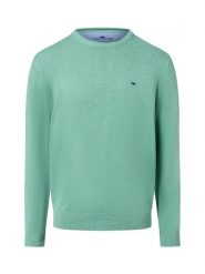 Fynch-Hatton Męski sweter Mężczyźni Bawełna zielony marmurkowy, M. Zielone swetry przez głowę męskie Fynch-Hatton, m, bez wzorów, z bawełny, bez kołnierzyka. Za 349.95 zł.