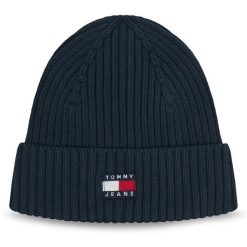 Czapka Tommy Jeans. Niebieskie czapki i kapelusze męskie Tommy Jeans, na zimę, bez wzorów, z jeansu. Za 149.99 zł.