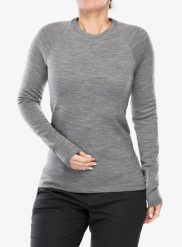 Bluza termoaktywna damska Houdini Desoli Thermal Crew. Szare bluzy damskie Houdini, m, bez wzorów, z materiału, bez kaptura. Za 637.99 zł.