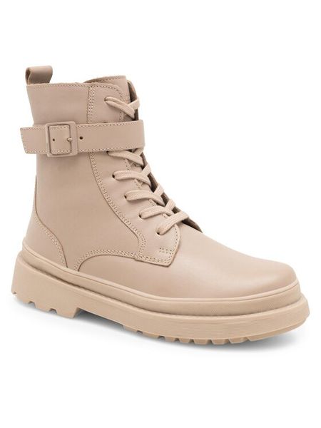 Lasocki Young Trapery Sveva CI12-SVEVA-01 Beżowy. Brązowe buty zimowe dziewczęce Lasocki Young, bez wzorów, ze skóry, bez zapięcia. Za 199.99 zł.