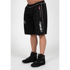 Marlow Mesh Szorty - Czarny/Szary. Szare krótkie spodenki sportowe męskie GORILLA WEAR, bez wzorów, z meshu, na fitness i siłownię. Za 189.00 zł.