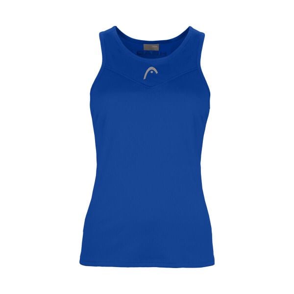 Damski tank top Head Easy Court. Niebieskie koszulki sportowe damskie Head, bez wzorów, z materiału, sportowe, bez kołnierzyka. Za 199.00 zł.