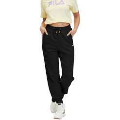 Spodnie damskie Fila Buetzow. Czarne spodnie dresowe damskie Fila, l, bez wzorów, z bawełny. Za 134.99 zł.