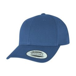 Klasyczna Czapka Snapback Z Zakrzywionym Daszkiem. Niebieskie czapki i kapelusze damskie FLEXFIT, bez wzorów, klasyczne. Za 67.99 zł.