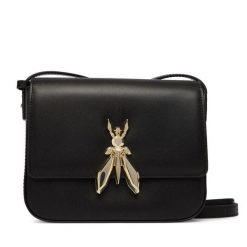 Torebka Patrizia Pepe. Czarne listonoszki damskie Patrizia Pepe, bez wzorów, bez dodatków. Za 1,089.00 zł.