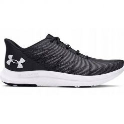 Buty do biegania męskie Under Armour BUTYUACHARGEDSPEEDSWIFT302699900185. Czarne buty sportowe męskie Under Armour, z materiału, bez zapięcia, do biegania. Za 438.00 zł.