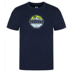 T-shirt męski Loap Altair niebieski. Niebieskie koszulki sportowe męskie Scarpa, m, bez wzorów, z bawełny, bez kołnierzyka, bez ramiączek, do biegania. Za 59.04 zł.