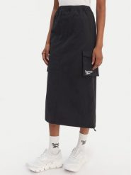 Reebok Spódnica midi Gabrielle RK25513CCW Czarny Regular Fit. Czarne spódnice damskie Reebok, xl, bez wzorów, z syntetyku, midi. Za 249.99 zł.