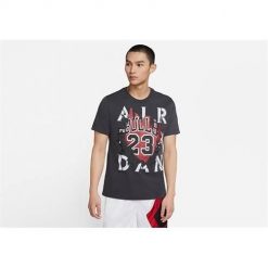 Koszulka sportowa męska Nike Air Jordan Aj5 85 Gfx. Czarne buty sportowe męskie Nike, m, bez wzorów, z bawełny, bez kołnierzyka, bez ramiączek. Za 273.00 zł.